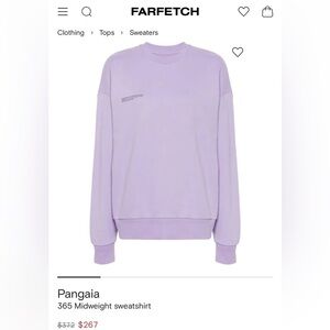 Pangaia Lilac Crewneck Sweatshirt